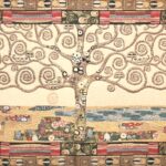 Arazzo Albero della vita Klimt "oro"