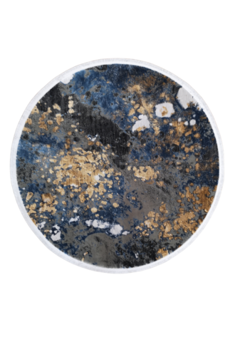 Tappeto Moderno rotondo Velve Grey/Blue N 17822S 1,20 M