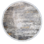 Tappeto Moderno Rotondo Velve Grey 1,20 M