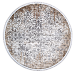 Tappeto Moderno Velve rotondo Grey/Beige 1,50