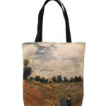 BIGBAG "POPPIES" Claude Monet 45x45 N°01744 Atelier D'Oriente