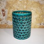Porta candela intagliata a mano Persiana cod. 23/2 mis. 10,5x14,5 Atelier D'Oriente